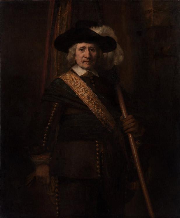 REMBRANDT Harmenszoon van Rijn Portrait of Floris soop as a Standard-Bearer (mk33) Sweden oil painting art